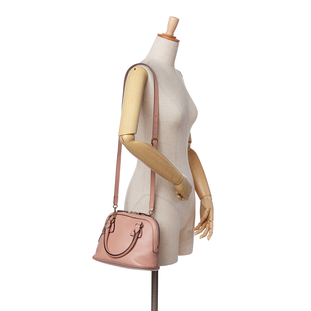 Pre-Loved Gucci Mini Leather GG Charm Dome Satchel - Picture 11 of 11